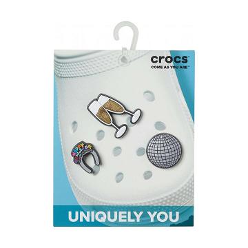 Crocs New Year 3 Pack Men's Jibbitz Charms Multicolor | Australia 1026SGLO